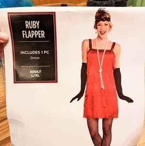 Women's Ruby Flapper Costume